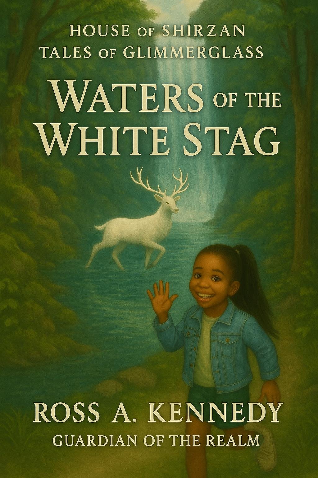Book One cover — The Waters of the White Stag
